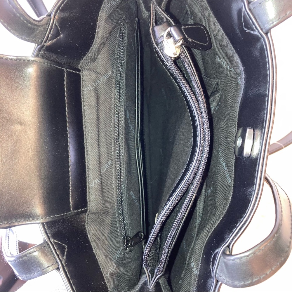 NEW Villager by Liz Claiborne Black Shoulder Purse Bag - Picture 6 of 12